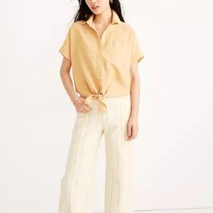 Madewell Tie Front Top